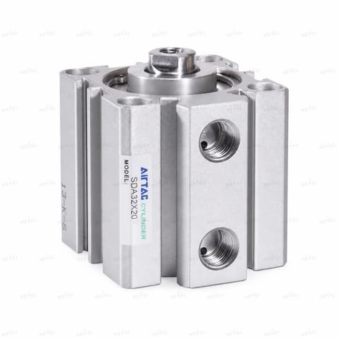 SDA 25x10 Ø25mm yurish 10mm ikki tomonlama taʼsirli ixcham pnevmosilindr — 1
