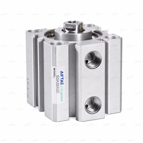 SDA 40x100 Ø40mm yurish 100mm ikki tomonlama taʼsirli ixcham pnevmosilindr — 1