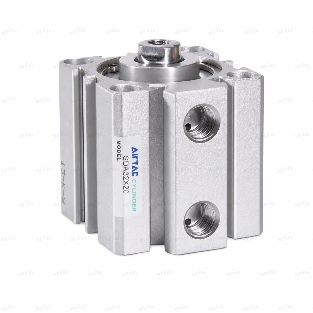 SDA 50x40 Ø50mm yurish 40mm ikki tomonlama taʼsirli ixcham pnevmosilindr
