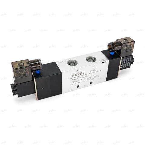 4V430C-15 24VDC Пневмораспределитель электромагнитный 5/3 G1/2" — 1