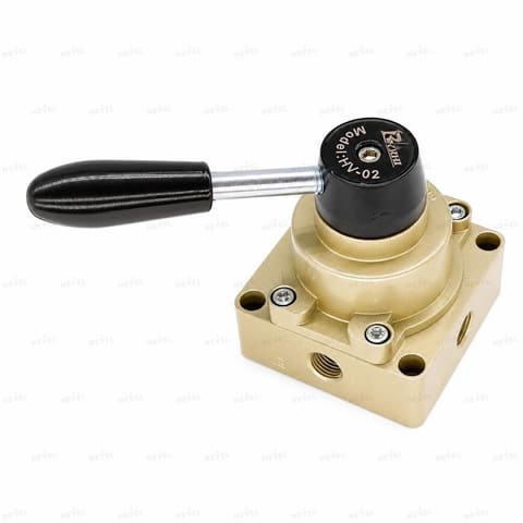 HV-02 Пневмораспределитель ручной рычажный 4/3 G1/4" — 2