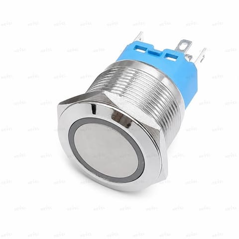 YHJ19-362 NO+NC 220V 19мм Кнопка металлическая с фиксацией красный — 1