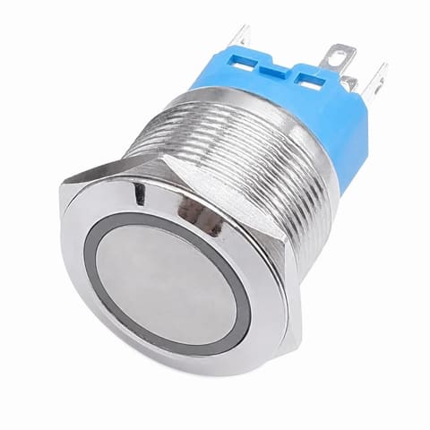 YHJ22-362 NO+NC 220V 22мм Кнопка металлическая с фиксацией красный