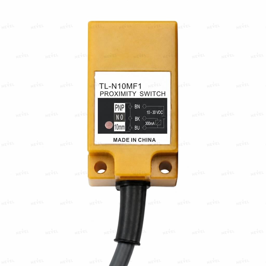 TL-N10MF3 NO+NC PNP 6-36VDC toʻrtburchak induktiv datchik, masofa 10mm toʻrt simli