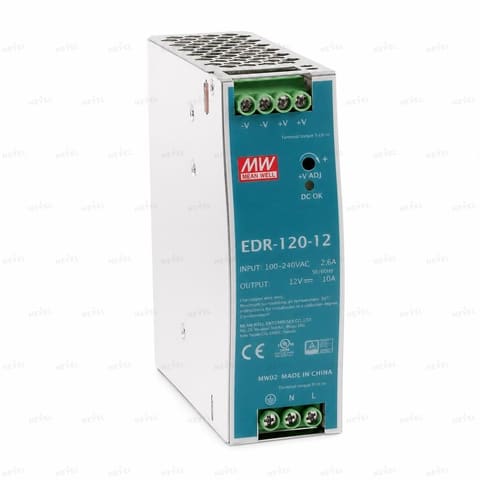 EDR-120-12 12В 10A Блок питания на DIN-рейку MEAN WELL — 1