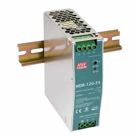 EDR-120-24 24В 5A Блок питания на DIN-рейку MEAN WELL