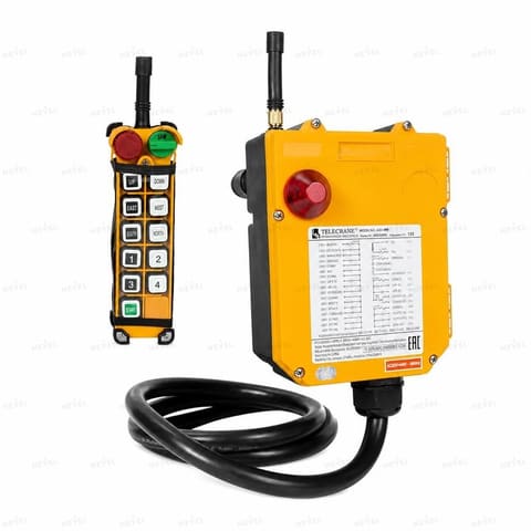 F24-10D 10 tugmali ikki tezlikli sanoat radiopulti 24-440V — 1