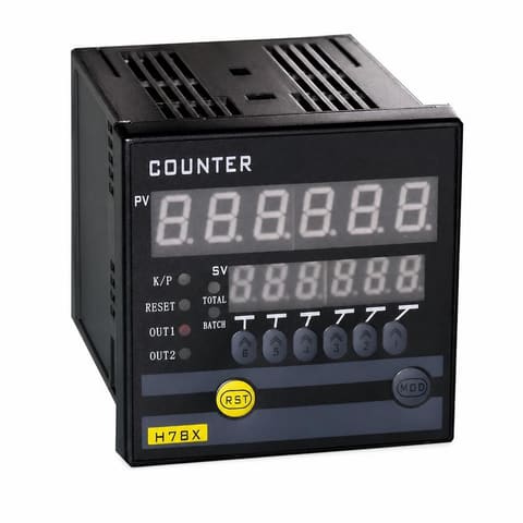 H7JC2-6E2R 24VDC elektron impuls hisoblagichi 72x72 — 1