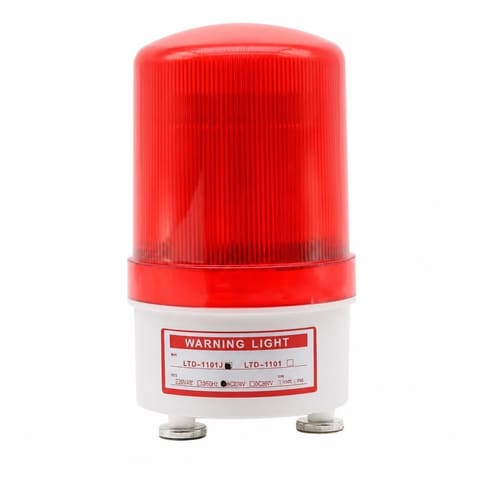 N-1081-J Сирена сигнальная красный 12/24VDC 220VAC