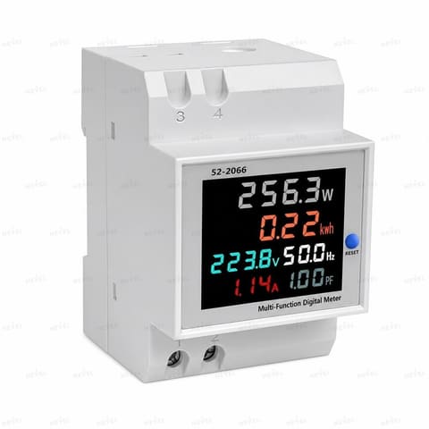 N52-2066 DIN-reykaga modulli tarmoq parametrlari analizatori — 1