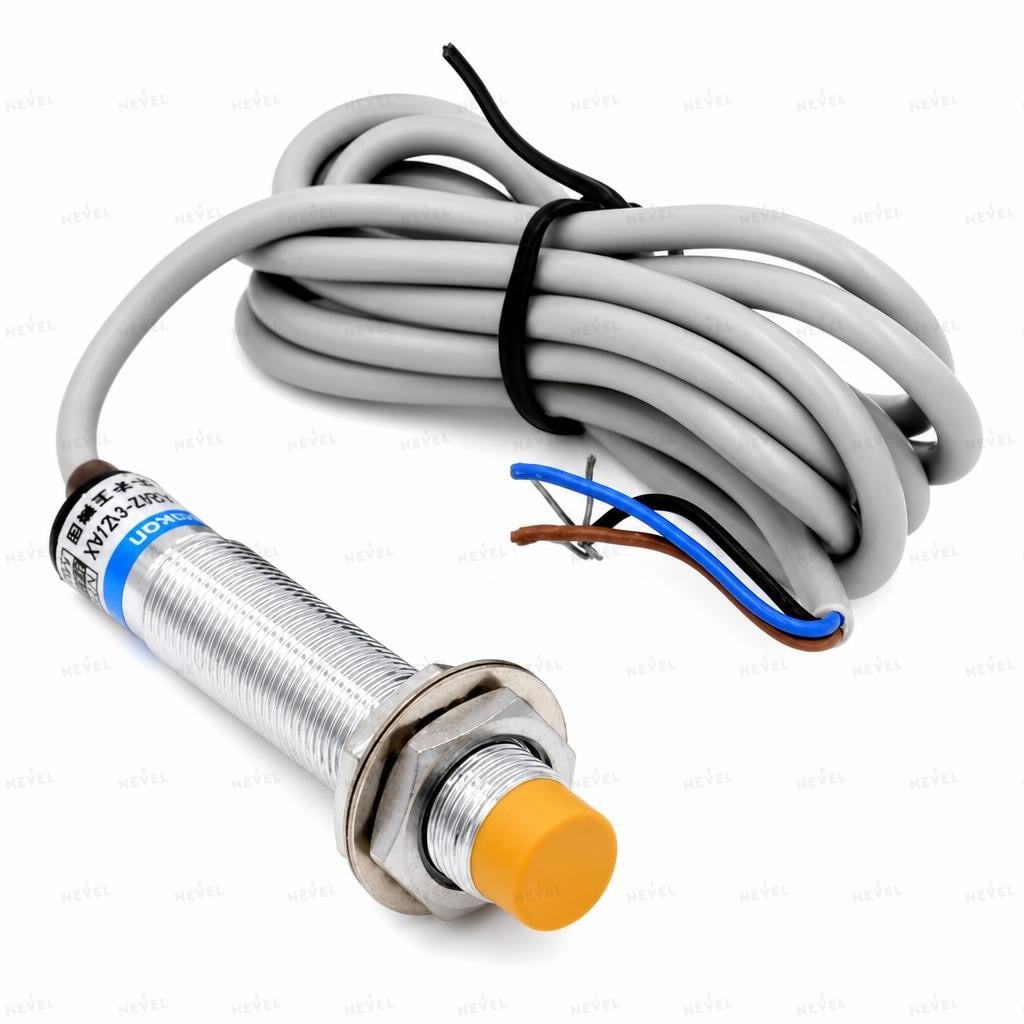 LJ12A3-4-J/DZ NC 90-250VAC Датчик индуктивный M12 дистанция 4мм двухпроводной