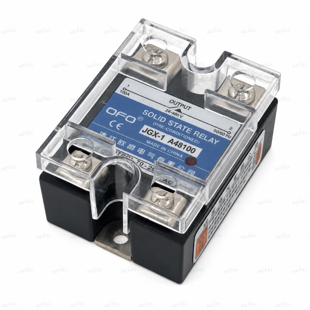 JGX-1A48100 100А 70-280VAC / 24-480VAC Однофазное твердотельное реле SSR OFO