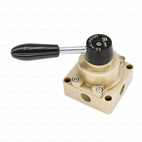 HV-03 Пневмораспределитель ручной рычажный 4/3 G3/8" — 2