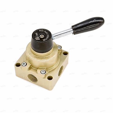 HV-04 Пневмораспределитель ручной рычажный 4/3 G1/2" — 1