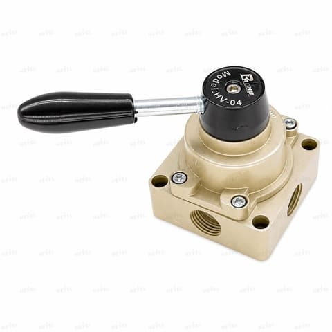 HV-04 Пневмораспределитель ручной рычажный 4/3 G1/2" — 2