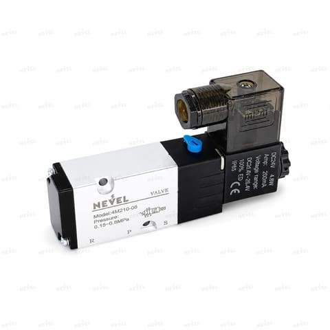 4M210-08 24VDC Пневмораспределитель электромагнитный 5/2 G1/4"