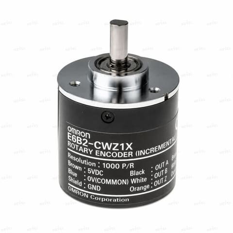 E6B2-CWZ1X 2000 P/R Line Driver 5VDC Инкрементальный энкодер с валом Ø6мм OMRON — 1