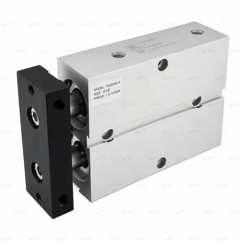 TN 32x20 Ø32мм ход 20мм Пневмоцилиндр двухштоковый двойного действия — 1
