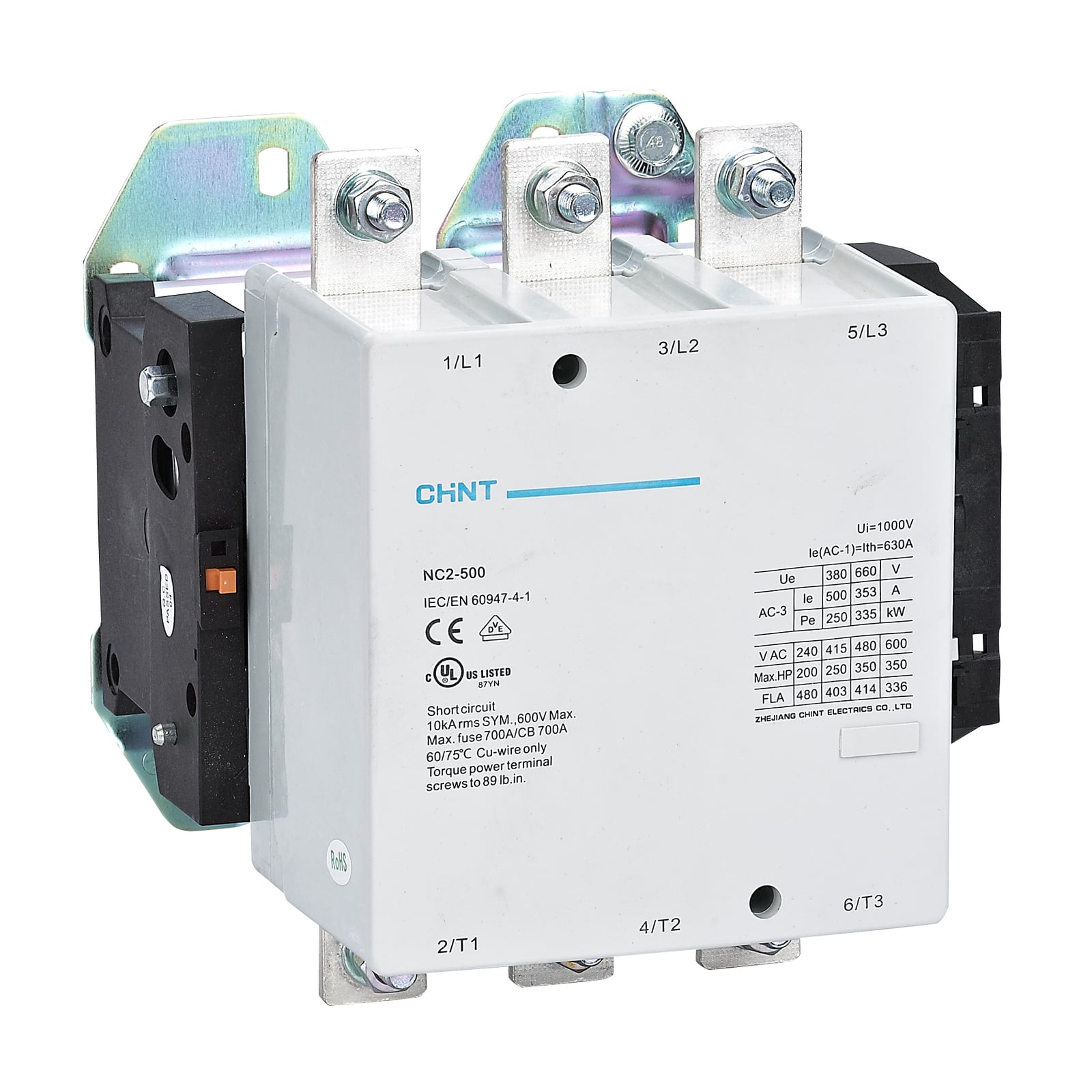 NC2-500 500A 220VAC Контактор электромагнитный CHINT