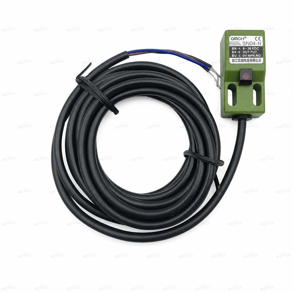 SN04-P2 NC PNP 6-36VDC Датчик индуктивный прямоугольный дистанция 4мм трёхпроводной