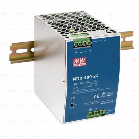 NDR-480-48 48В 10A Блок питания на DIN-рейку MEAN WELL — 1