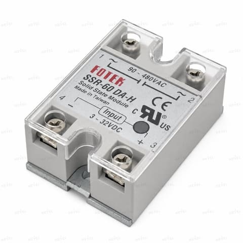 SSR-60DA-H 60А 3-32VDC / 90-480VAC Однофазное твердотельное реле SSR FOTEK — 1
