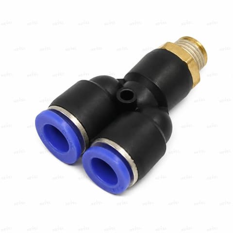 PX-10-02 Ø10мм G1/4" Фитинг цанговый переходник тройник — 1