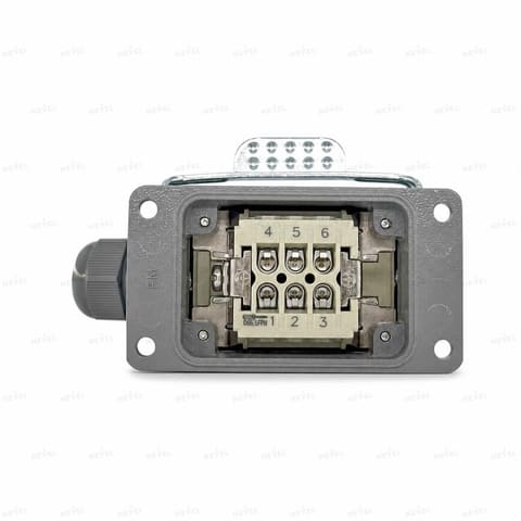 HDC-HE-006-1 6 kontaktli sanoat razyomi 16A 500V — 4