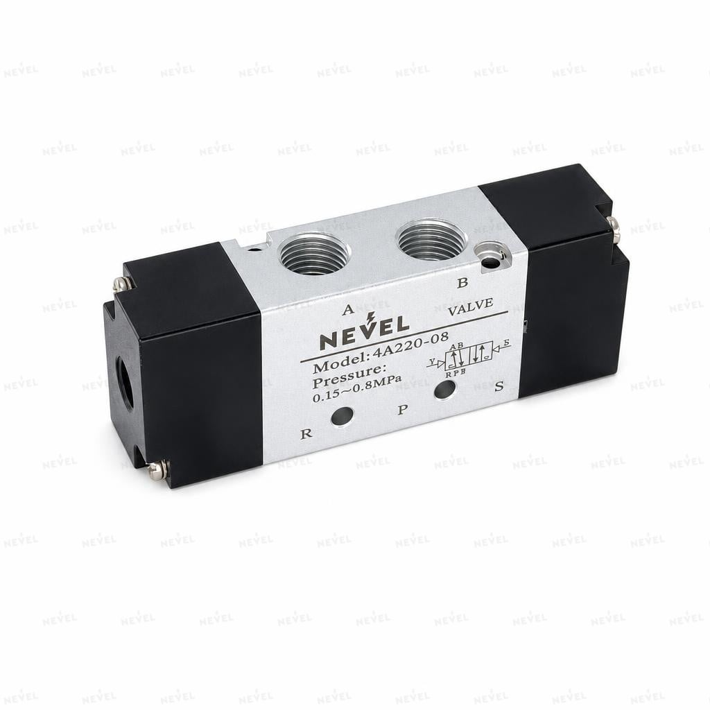 4A220-08 Пневмораспределитель пневмоуправляемый 5/2 G1/4"