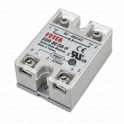 SSR-80DA-H 80А 3-32VDC / 90-480VAC Однофазное твердотельное реле SSR FOTEK — 1