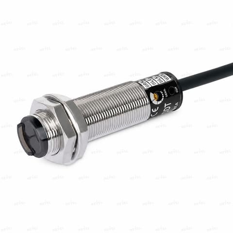 BR400-DDT-P NO PNP 12-24VDC diffuzion fotoelektrik datchik M18 masofa 400mm uch simli — 1