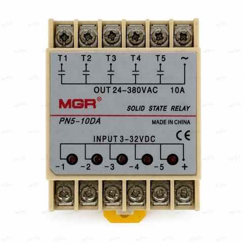 MGR SSR-PN5-10DA 5×10А 3-32VDC 5-канальное твердотельное реле SSR — 2