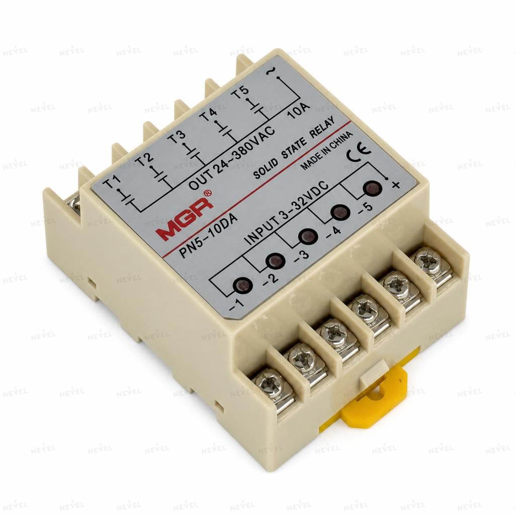 MGR SSR-PN5-10DA 5×10А 3-32VDC 5-канальное твердотельное реле SSR