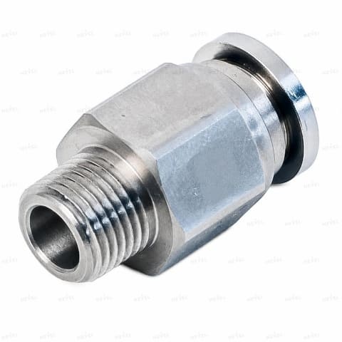 MPC 6-01 Ø6мм G1/8" Фитинг цанговый прямой металлический — 1
