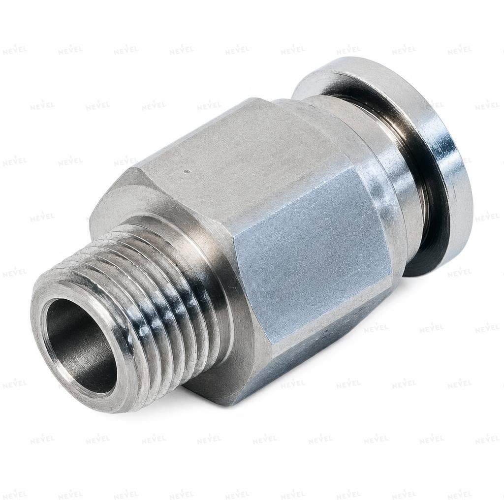 MPC 8-01 Ø8mm G1/8" toʻgʻri metall tsangli fiting