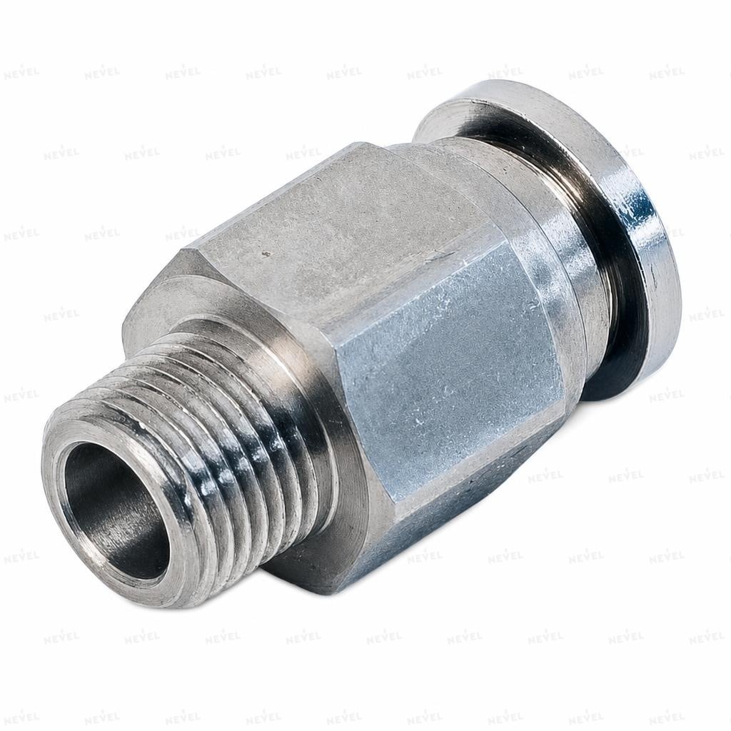 MPC 12-02 Ø12mm G1/4" toʻgʻri metall tsangli fiting
