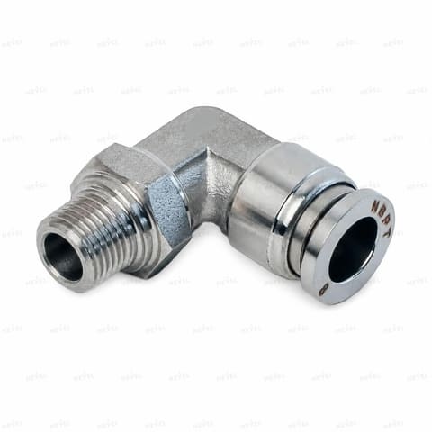 MPL 8-03 Ø8мм G3/8 Фитинг цанговый угловой металлический" — 1