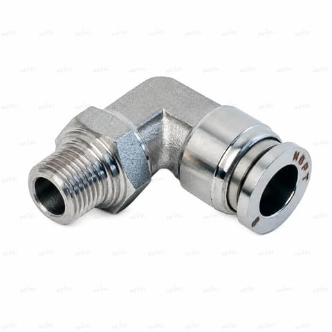 MPL 10-03 Ø10мм G3/8 Фитинг цанговый угловой металлический" — 1
