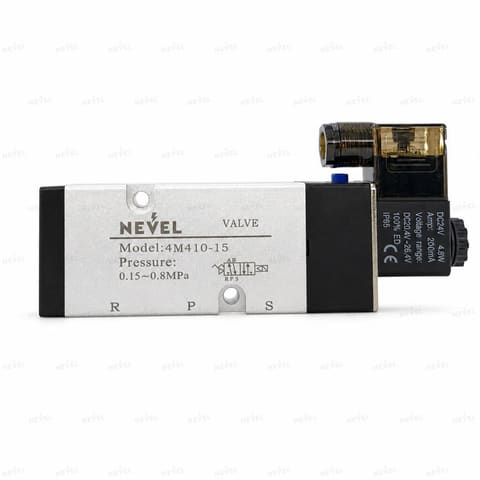4M410-15 24VDC Пневмораспределитель электромагнитный 5/2 G1/2" — 4