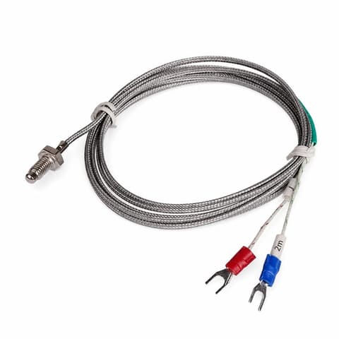 WRE E M6 harorat datchigi, turi E rezba M6 0…600°C kabel 3 m