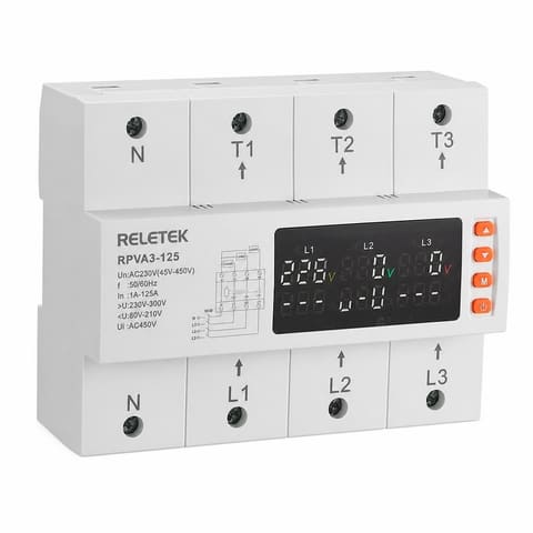 RPVA3-125A 125А 3ф Реле напряжения Reletek