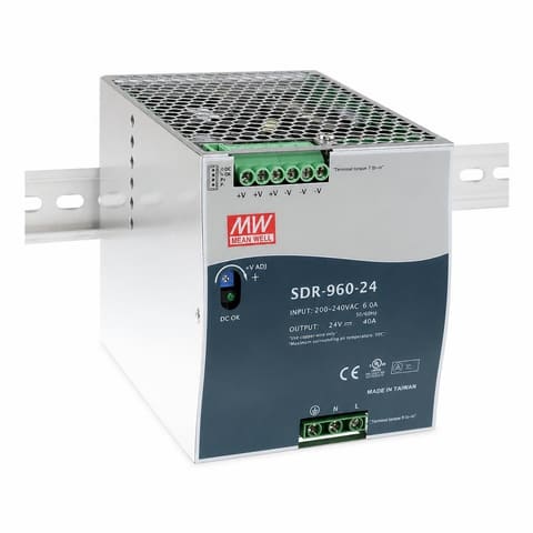 SDR-960-24 24В 40A Блок питания на DIN-рейку MEAN WELL
