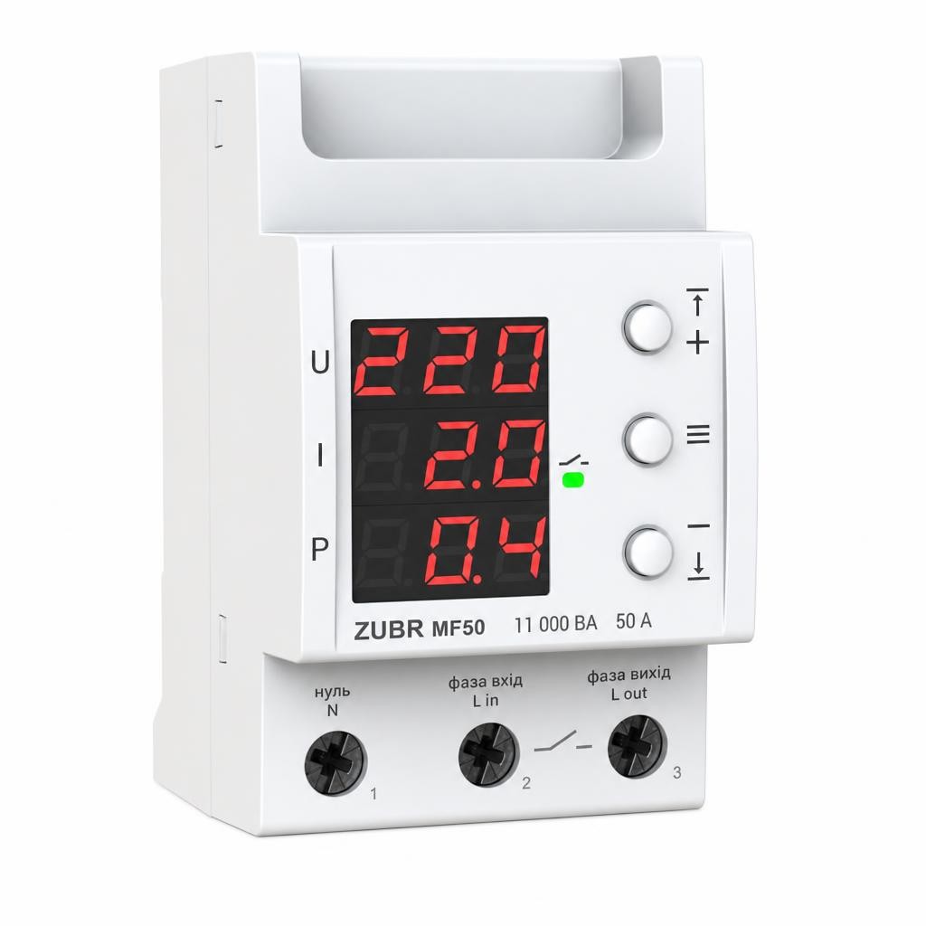 MF50 50A 1f kuchlanish relesi ZUBR