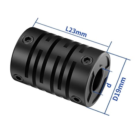 LR2-D-D19L23 Ø8/8мм Муфта гибкая для энкодера пластиковая — 2