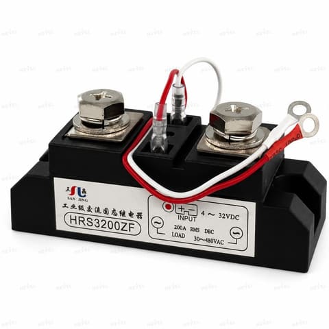 HRS3200ZF 200А 3-32VDC / 24-480VAC Однофазное твердотельное реле SSR — 3