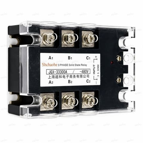 JGX-33300A 300А 5-32VDC / 480VAC Трёхфазное твердотельное реле SSR — 1