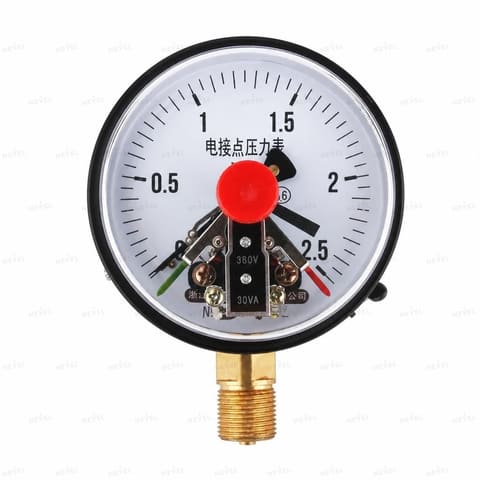 YXC-100 0-0,1MPa G1/2″ elektrokontaktli manometr (EKM) — 1