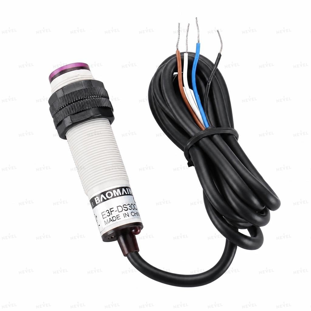 E3F-DS300Y1 NO 90-250VAC diffuzion fotoelektrik datchik M18 masofa 3m ikki simli