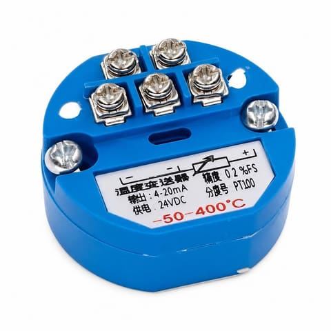 Pt100 −50…400°C normallovchi oʻzgartirgich 0-10V 24VDC