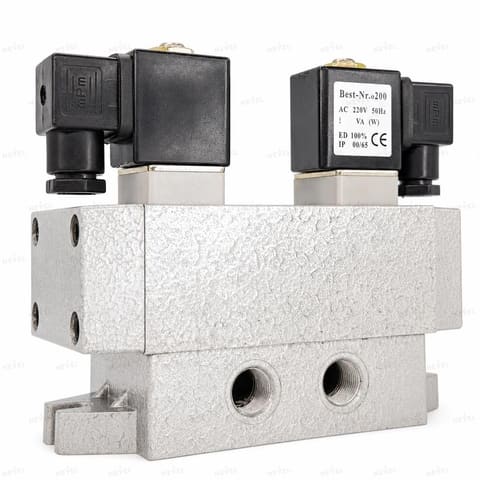 K25D2H-10 220VAC Пневмораспределитель электромагнитный 5/2 G1/2" — 2